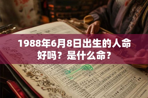 1988年6月8日出生的人命好吗？是什么命？