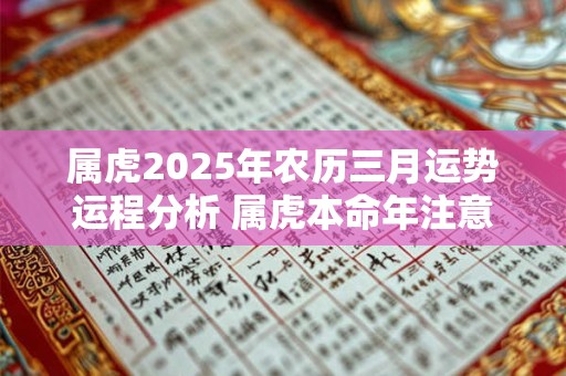 属虎2025年农历三月运势运程分析 属虎本命年注意事项