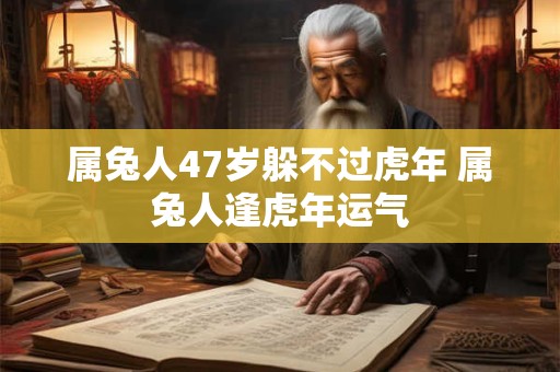 属兔人47岁躲不过虎年 属兔人逢虎年运气