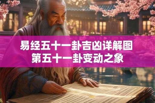 易经五十一卦吉凶详解图 第五十一卦变动之象