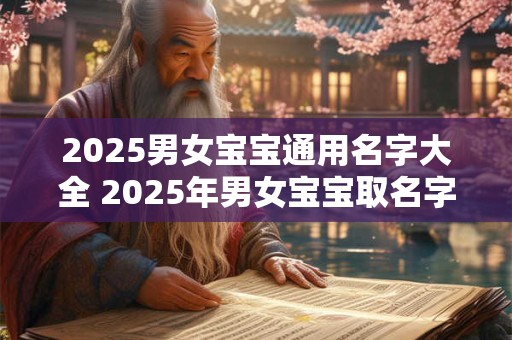 2025男女宝宝通用名字大全 2025年男女宝宝取名字大全