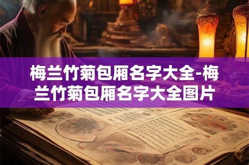 梅兰竹菊包厢名字大全-梅兰竹菊包厢名字大全图片