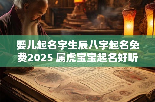 婴儿起名字生辰八字起名免费2025 属虎宝宝起名好听寓意佳