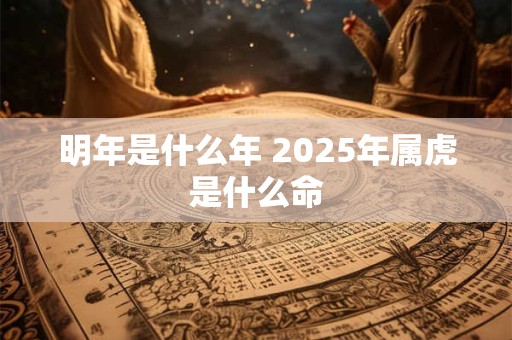 详细阅读:明年是什么年 2025年属虎是什么命 明年是什么年 2025年属虎是什么命