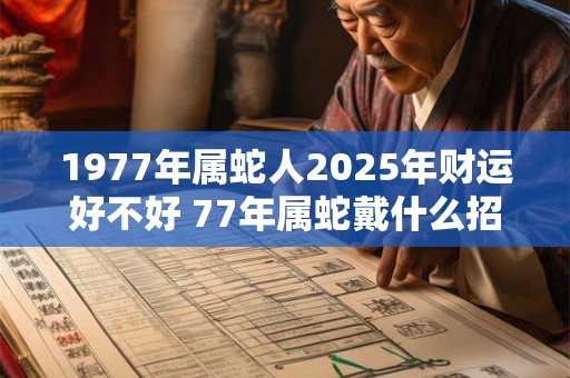 1977年属蛇人2025年财运好不好 77年属蛇戴什么招财