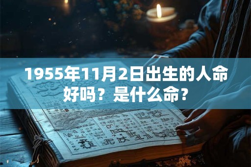 1955年11月2日出生的人命好吗？是什么命？