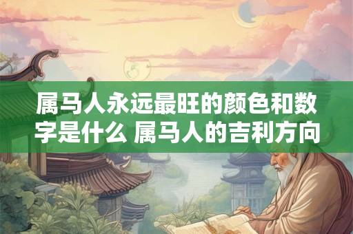 属马人永远最旺的颜色和数字是什么 属马人的吉利方向