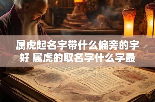 属虎起名字带什么偏旁的字好 属虎的取名字什么字最佳
