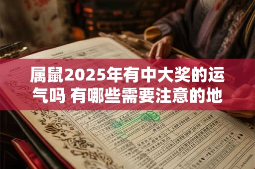 属鼠2025年有中大奖的运气吗 有哪些需要注意的地方