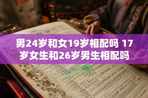 详细阅读:男24岁和女19岁相配吗 17岁女生和26岁男生相配吗 男24岁和女19岁相配吗 17岁女生和26岁男生相配吗