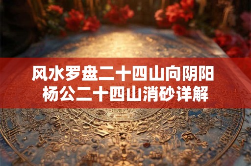 风水罗盘二十四山向阴阳 杨公二十四山消砂详解