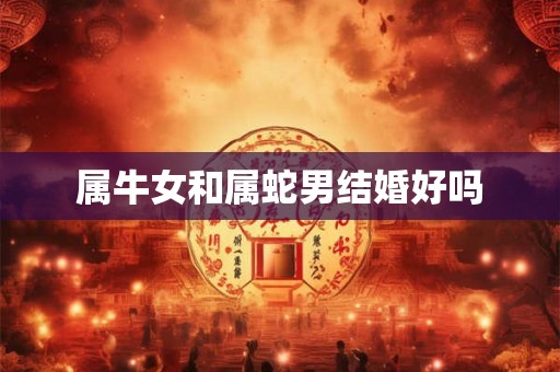 属牛女和属蛇男结婚好吗