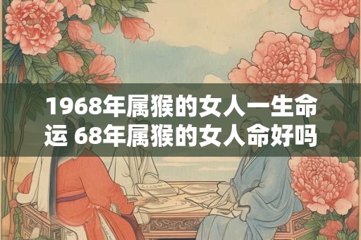 1968年属猴的女人一生命运 68年属猴的女人命好吗