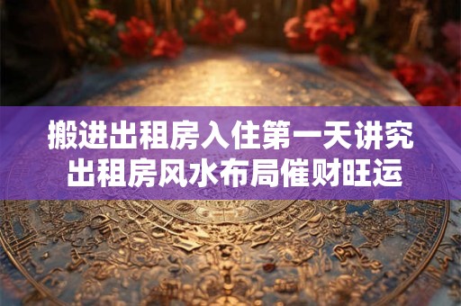 搬进出租房入住第一天讲究 出租房风水布局催财旺运