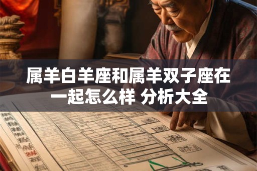 属羊白羊座和属羊双子座在一起怎么样 分析大全