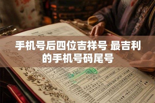 手机号后四位吉祥号 最吉利的手机号码尾号