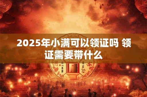 2025年小满可以领证吗 领证需要带什么