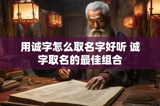 用诚字怎么取名字好听 诚字取名的最佳组合