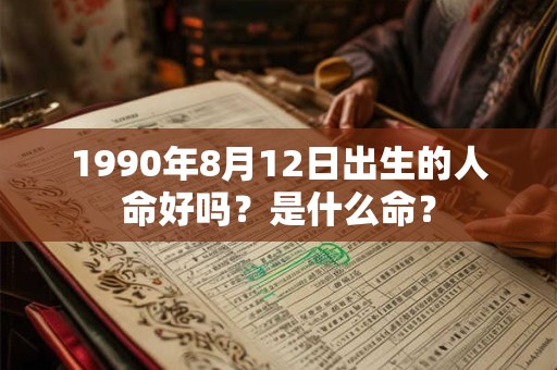 1990年8月12日出生的人命好吗？是什么命？