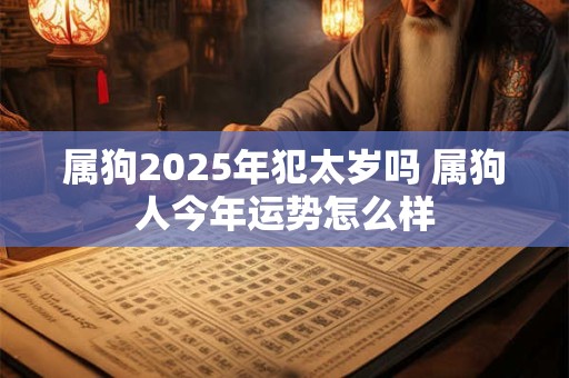 详细阅读:属狗2025年犯太岁吗 属狗人今年运势怎么样 属狗2025年犯太岁吗 属狗人今年运势怎么样