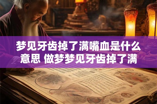 梦见牙齿掉了满嘴血是什么意思 做梦梦见牙齿掉了满嘴血，到底什么意思
