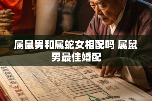 属鼠男和属蛇女相配吗 属鼠男最佳婚配