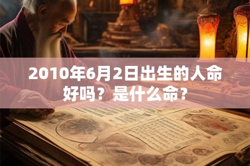 2010年6月2日出生的人命好吗？是什么命？