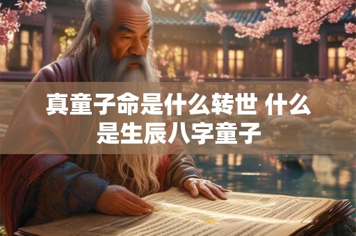 真童子命是什么转世 什么是生辰八字童子