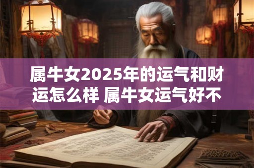属牛女2025年的运气和财运怎么样 属牛女运气好不好
