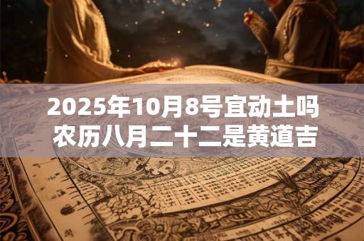 2025年10月8号宜动土吗 农历八月二十二是黄道吉日吗
