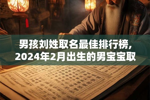 男孩刘姓取名最佳排行榜,2024年2月出生的男宝宝取名