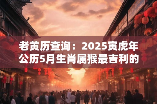 老黄历查询：2025寅虎年公历5月生肖属猴最吉利的装修日期