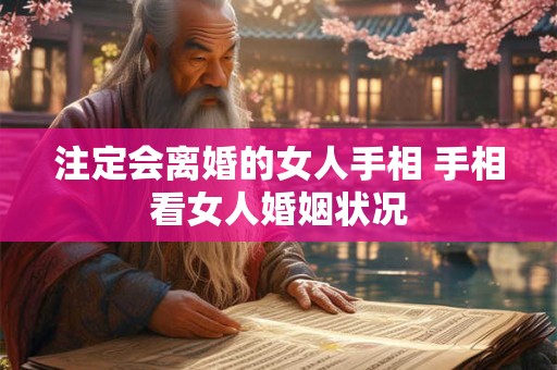 注定会离婚的女人手相 手相看女人婚姻状况