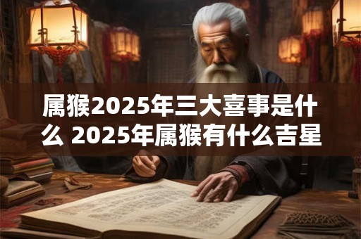 属猴2025年三大喜事是什么 2025年属猴有什么吉星