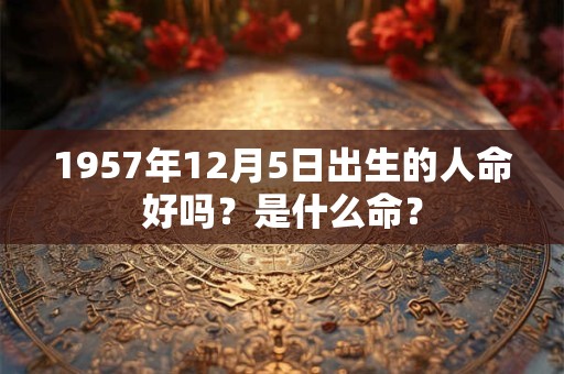 1957年12月5日出生的人命好吗？是什么命？