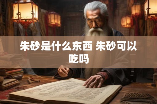 朱砂是什么东西 朱砂可以吃吗