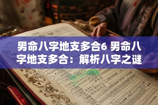 男命八字地支多合6 男命八字地支多合：解析八字之谜