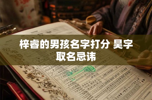 梓睿的男孩名字打分 昊字取名忌讳 梓睿的男孩名字打分 昊字取名忌讳
