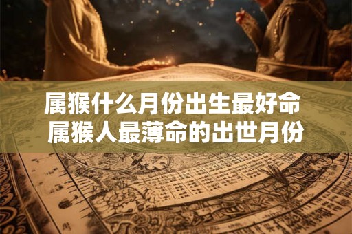 属猴什么月份出生最好命 属猴人最薄命的出世月份