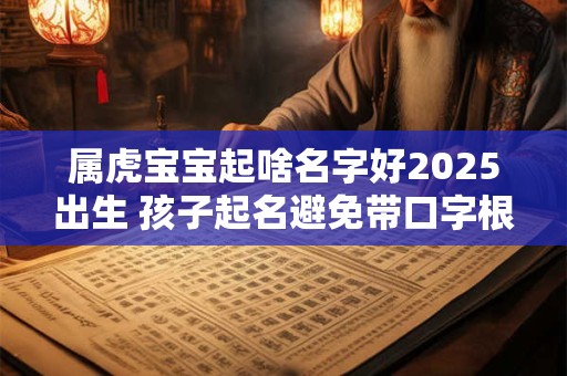 属虎宝宝起啥名字好2025出生 孩子起名避免带口字根