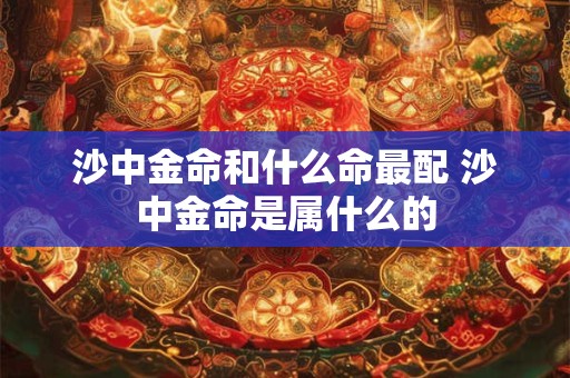 沙中金命和什么命最配 沙中金命是属什么的