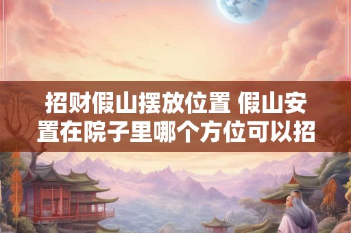 招财假山摆放位置 假山安置在院子里哪个方位可以招财
