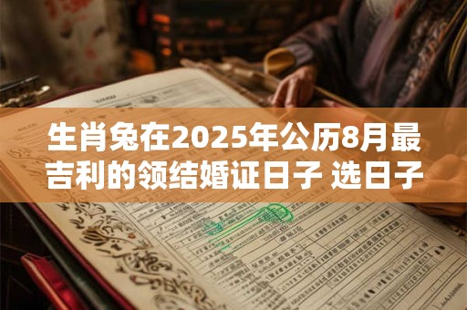 生肖兔在2025年公历8月最吉利的领结婚证日子 选日子看八字