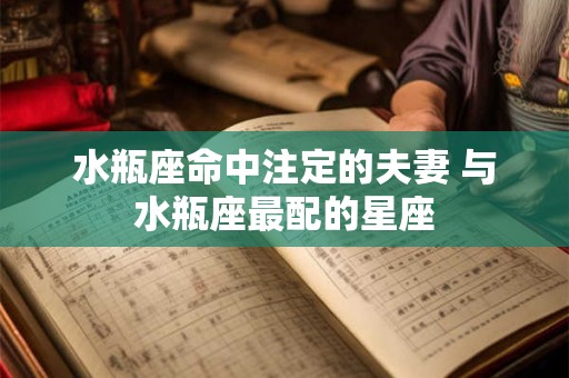 水瓶座命中注定的夫妻 与水瓶座最配的星座