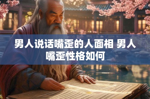 男人说话嘴歪的人面相 男人嘴歪性格如何