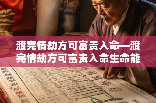 渡完情劫方可富贵入命—渡完情劫方可富贵入命生命能量跨越