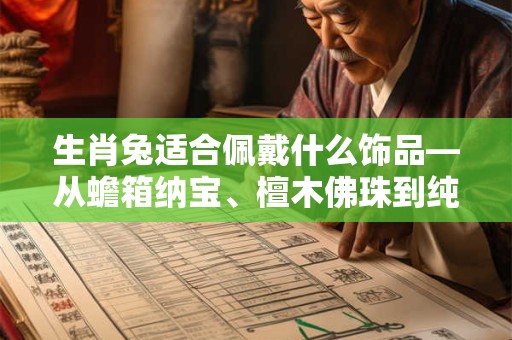 生肖兔适合佩戴什么饰品—从蟾箱纳宝、檀木佛珠到纯银戒指