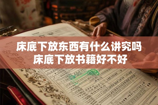 床底下放东西有什么讲究吗 床底下放书籍好不好