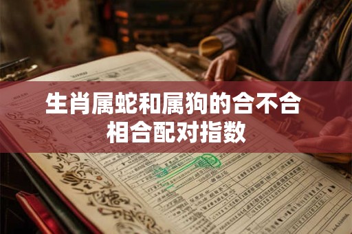 生肖属蛇和属狗的合不合 相合配对指数