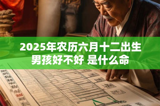 2025年农历六月十二出生男孩好不好 是什么命
